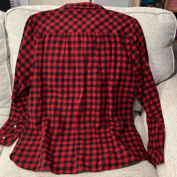 Croft & Barrow super soft flannel button down size L NWT!! - Picture 9 of 10